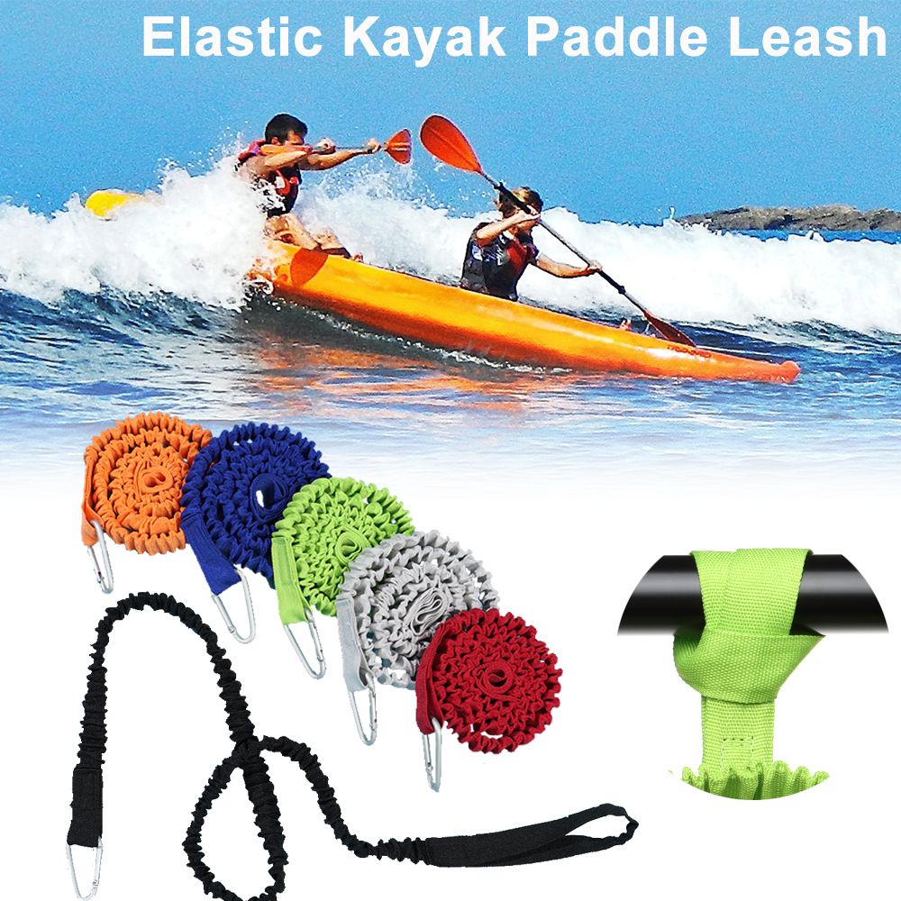 Fishing Kayak Anchor - Adjustable Elastic Kayak Canoe Paddle Leash