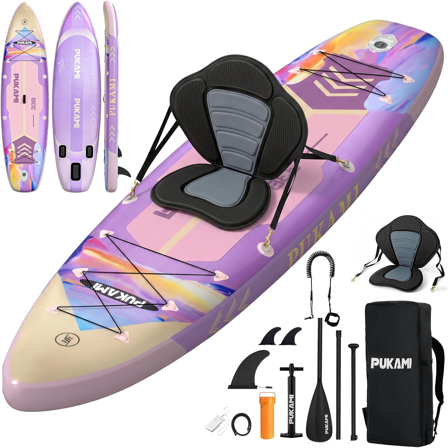 Fishing Kayak Paddle - Extra Wide Inflatable Stand Up Paddle