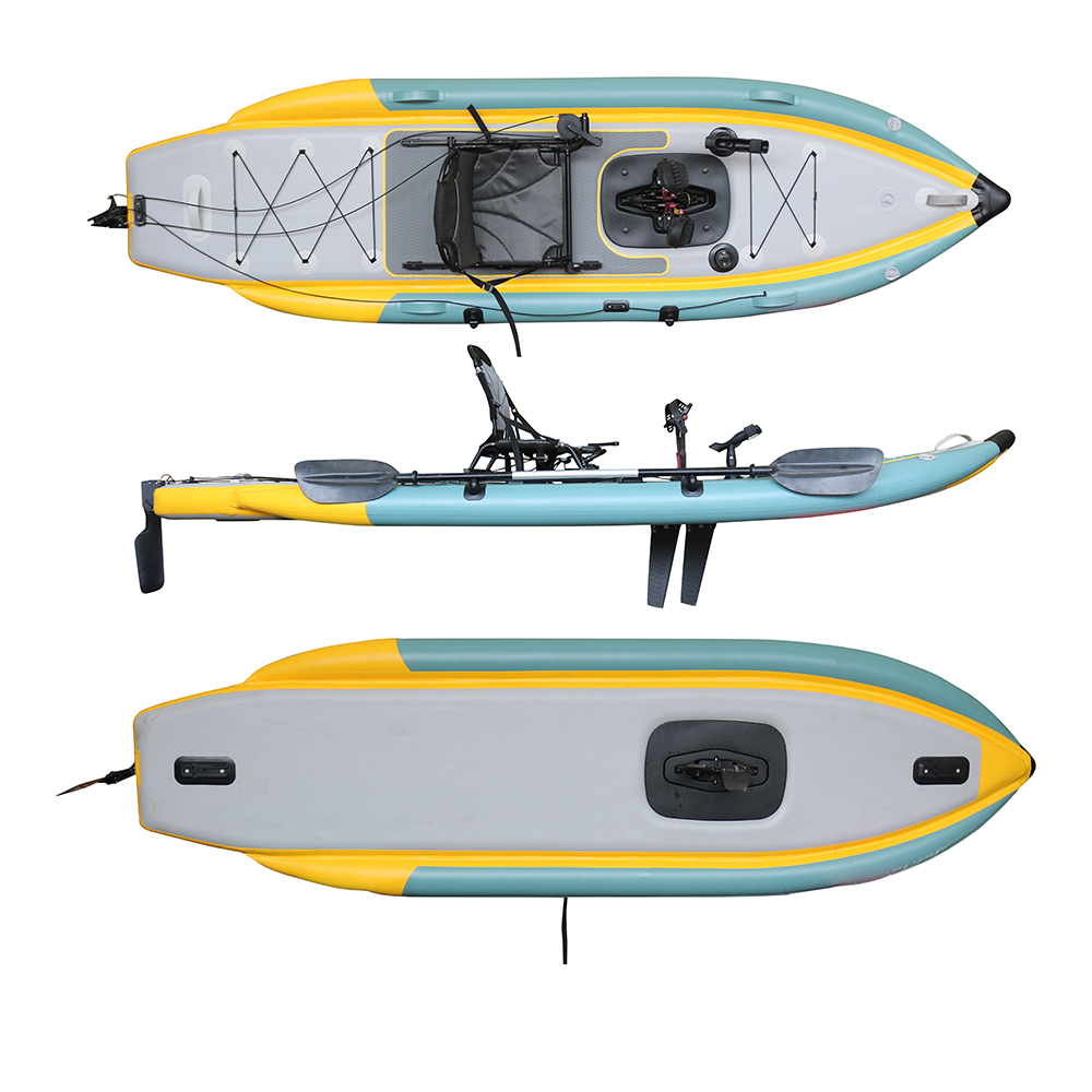 Pedal Propulsion Foldable Infl - Fishing Kayak Sit In 评论和价格