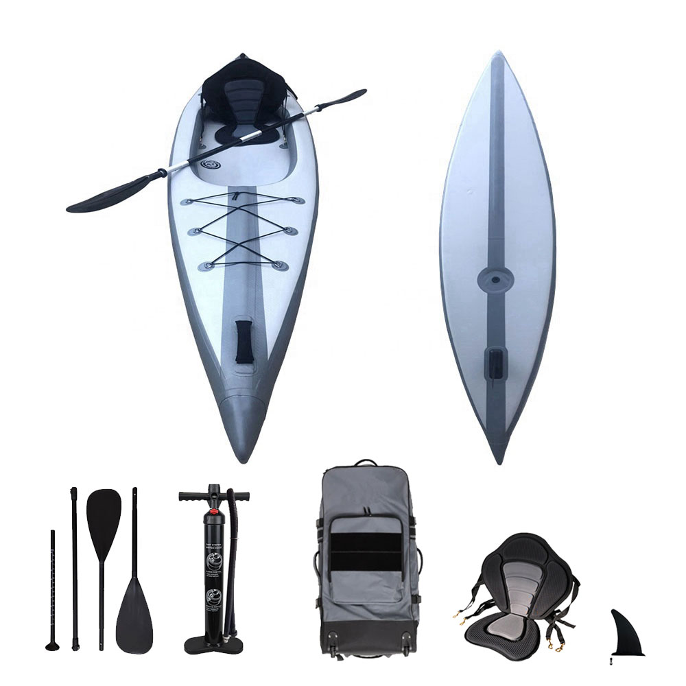 2 Person Drop Stitch Inflatabl - Fishing Kayak Sit In 评论和价格