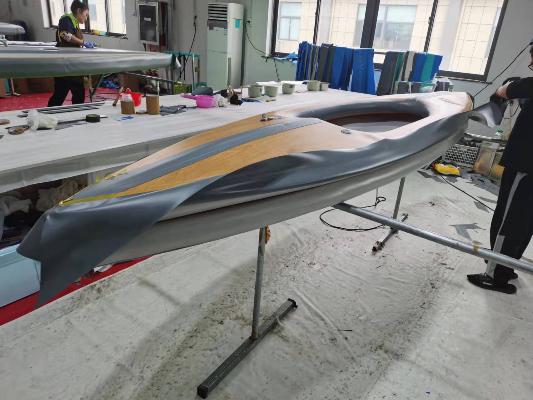 2 Person Drop Stitch Inflatabl - Fishing Kayak Sit In 评论和价格