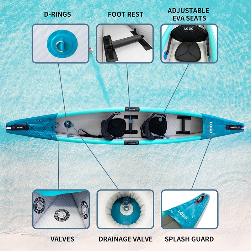 Drop Stitch Kayak Inflatable C - Fishing Kayak Sit In 评论和价格