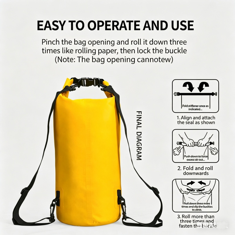Swimming Waterproof Dry Bag 5L - Fishing Kayak Storage Bag 评论和价格