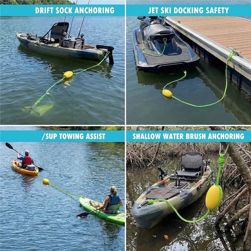 X08A Drift Sock Anchor Rope 20 - Fishing Kayak Anchor 评论和价格
